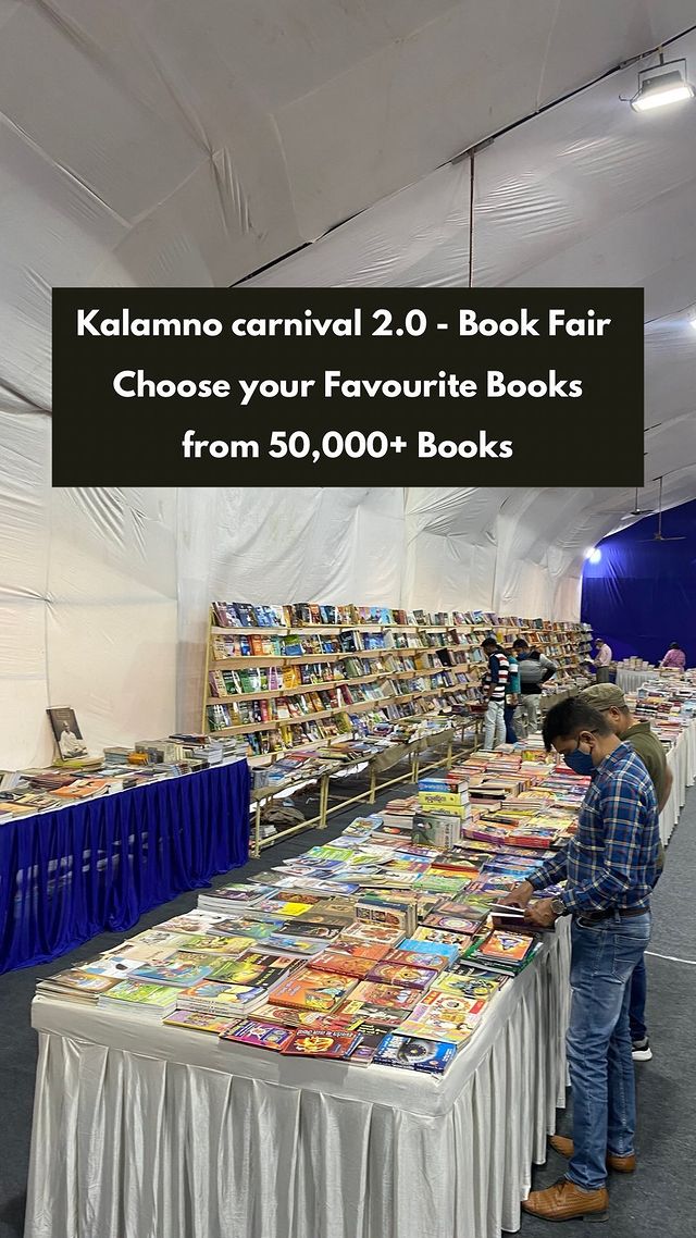 Kalamno carnival 2.0 - Book Fair by @navbharatofficial
Choose your Favourite Books from 50,000+ Books.

Novel, Motivational Books, Children Books, Travel Books, Autobiography,
Special Gujarati Books, Children Activity Books, Fiction Books, Romance Books

Time: 10:00am to 10:00pm
Address: AMC Ground, Next to venus Atlantic corporate park, 100 ft. anand nagar Road, Prahlad Nagar, Ahmedabad (Near Starbucks)

Last Date for this Book Fair: 27 December
•
•
•
•
•
#bookfairahmedabad #ahmedabadbookfair #book #bookstagram #booklover #bookfair #bookstagrammer #ahmedabad #instagram_ahmedabad #ahmedabaddiaries #ahmedabad_diaries #ahmedabadcity #ahmedabad_instagram #ahmedabad_ig #amdavad #amdavadi #amdavadism #thingstodoinahmedabad #explore #trendinginahmedabad